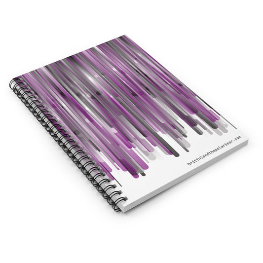 Spiral Notebook with Rule Lined Paper - city skyline
