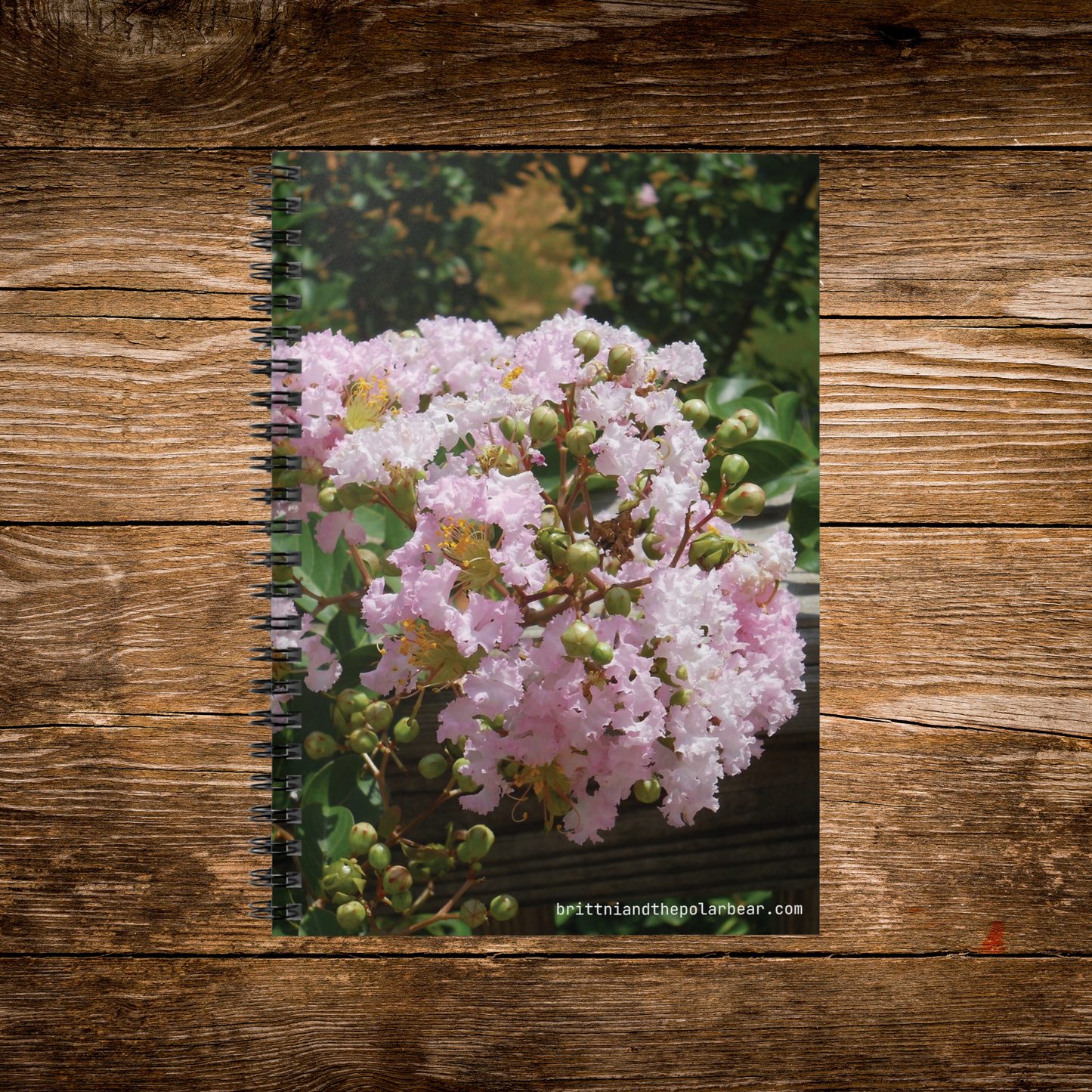 Spiral Notebook with Rule Lined Paper - flowers on the porch
