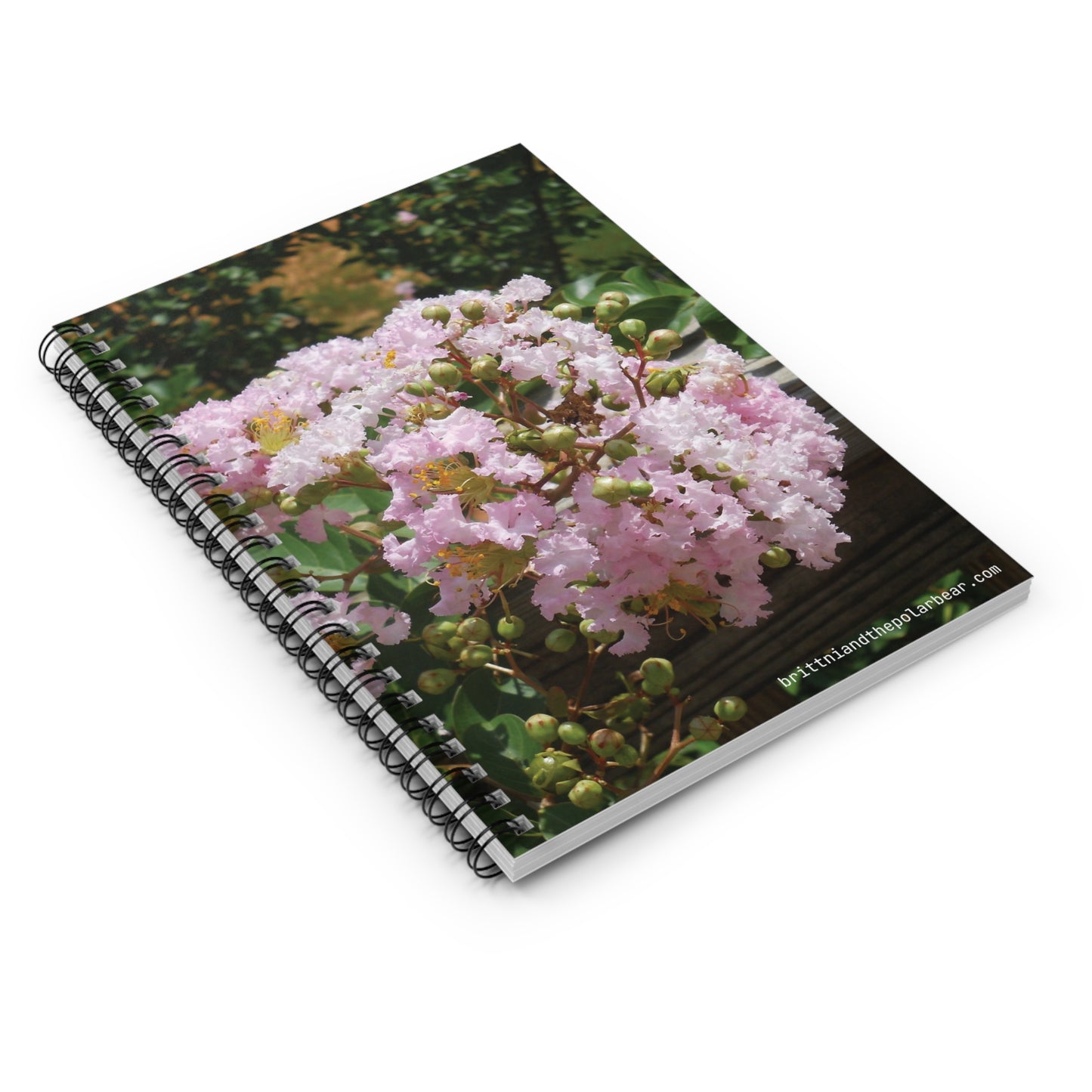 Spiral Notebook with Rule Lined Paper - flowers on the porch