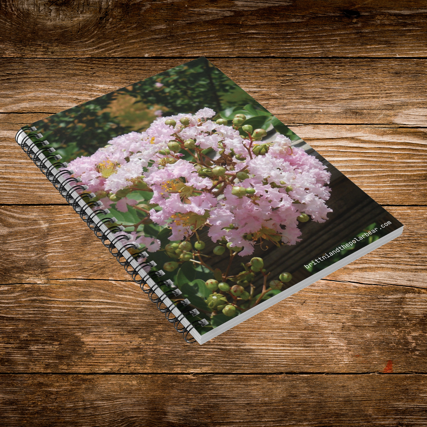 Spiral Notebook with Rule Lined Paper - flowers on the porch