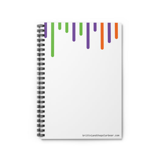 Spiral Notebook with Rule Lined Paper - halloween candy