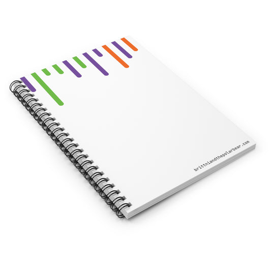 Spiral Notebook with Rule Lined Paper - halloween candy