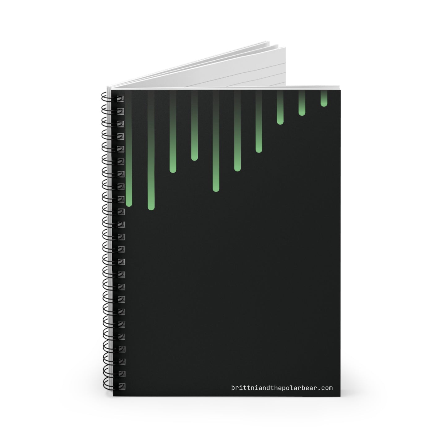 Spiral Notebook with Rule Lined Paper - radioactive